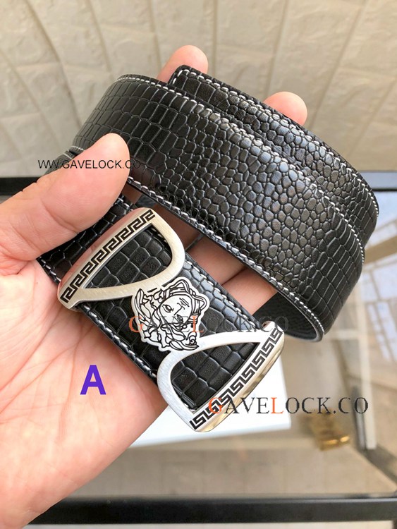 Buy Replica Versace Belt Reversible Leather Strap 38mm
